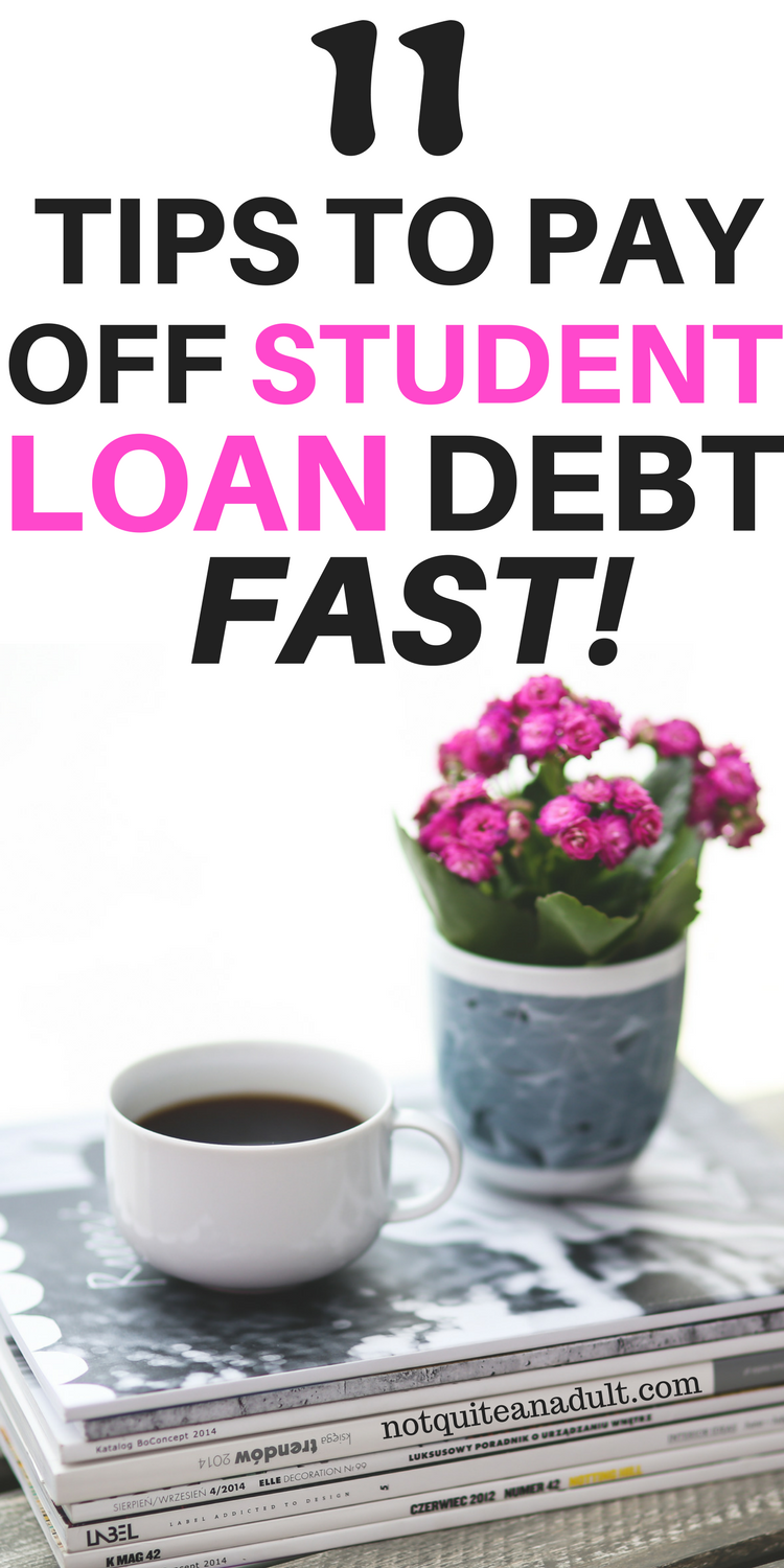 Student loan debt is a really big bummer. It seems these days that student loans are just a part of life. But it is possible to pay off your student loan debt, and this blog post will outline 11 ways you can pay off your student loan debt fast