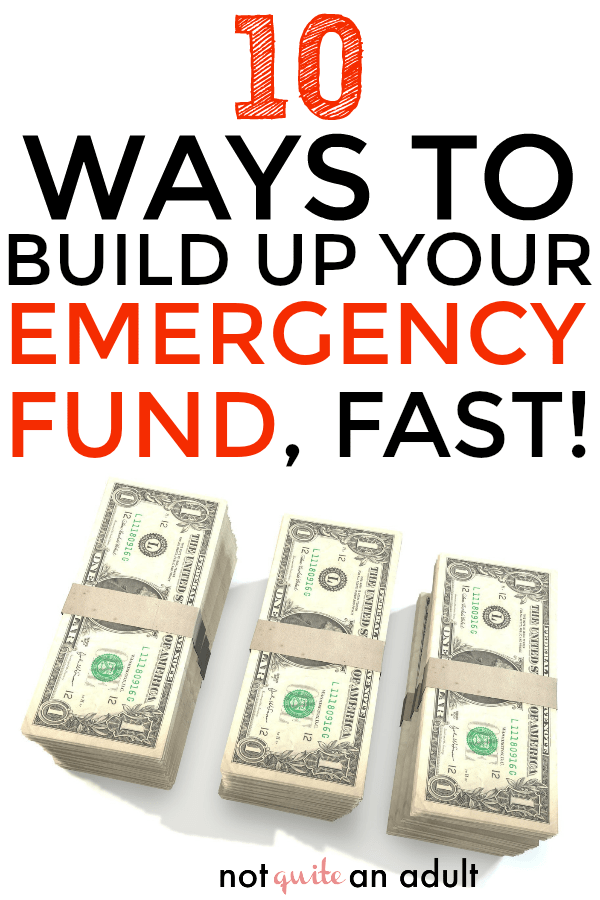 10 Ways to Build Up Your Emergency Fund