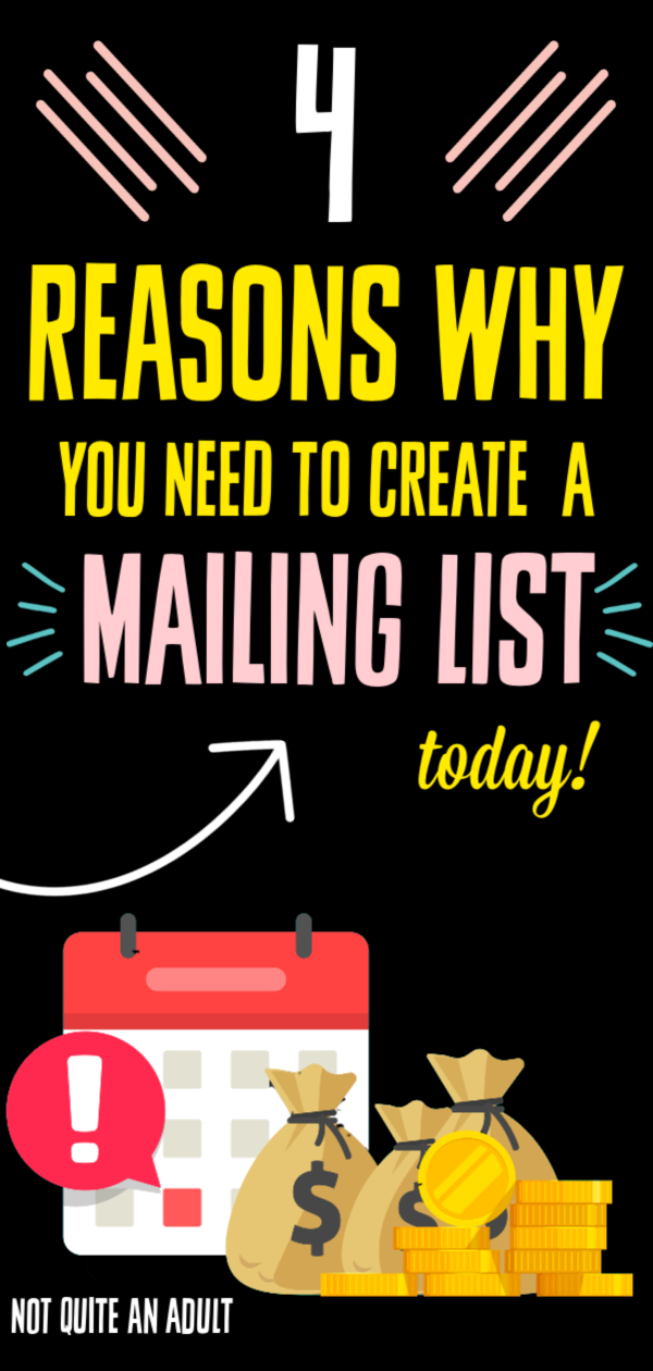 4 Reasons Why You Should Create A Mailing List